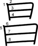 kanji stroke order for 昌
