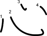 kanji stroke order for 心