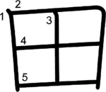kanji stroke order for 田