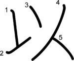 kanji stroke order for 以